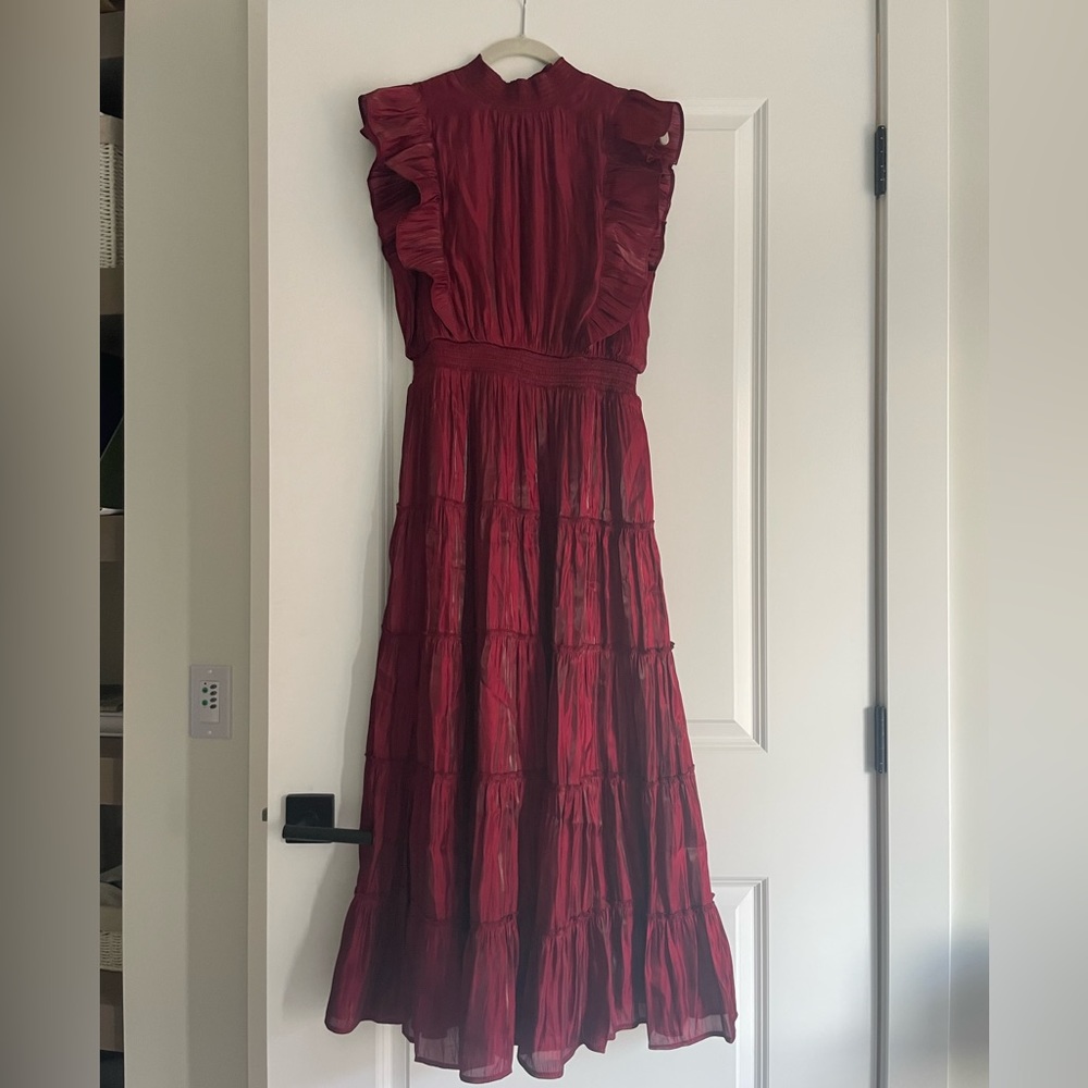 Lulus Red Maxi Dress size L